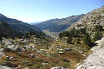 Vista de la vall d´Incles des del mirador de la Pleta de Juclar.