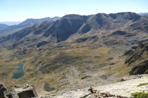 El circ de Siscar, el pic de la Cabaneta i el Roc Meler des del pic d´Escobes.