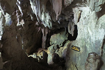 Grotte des Lacs, final del recorregut.