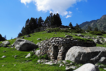 Cabana de pedra seca.