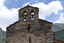 Campanar de l´església de Sant Serni de Nagol.