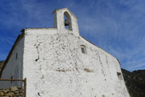 Part davantera de l´ermita de Sant Onofre.