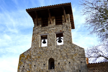 Campanar de l´església de Santa Àgata.