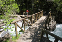 Pont de la Gorga. Punt final de la passarel·la.