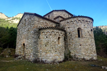 L´església de Sant Pere de Graudescales.