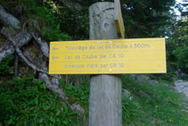 Indicació de "Lac de Gaube par GR 10".