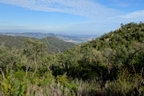 Vistes de la Costa Brava i Sant Feliu de Guíxols.