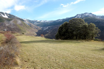 Zona de pastures al costat del camí.