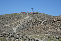 Arribant al cim del Puigmal.