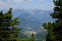 Sant Julià de Cerdanyola, serra de Gisclareny i serra del Cadí.