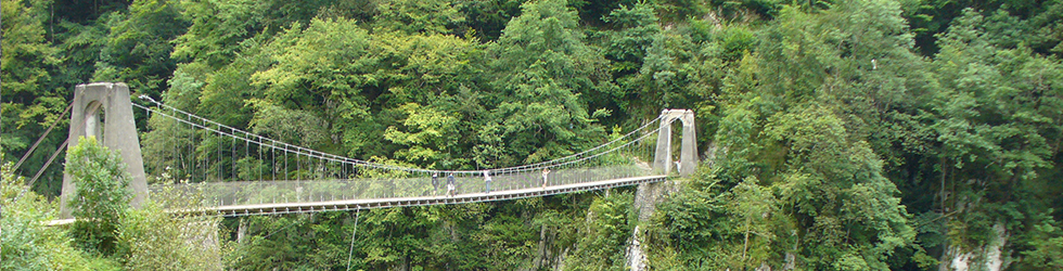 La passarel·la d´Holzarté i les gorges d´Olhadubi