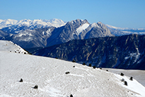 El Pedraforca des del Pedró dels Quatre Batlles.