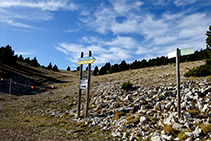 Enllaç amb la pista d´esquí de la Ginebrosa.