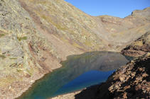 Tot guanyant altura amb l´Estany Negre als nostres peus.