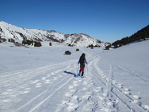 Gran plató on hi ha el refugi de l´Orri.