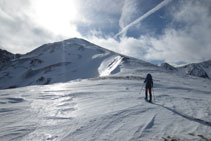 Arribant a la cota 2.440m.