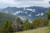 La Massana i el vessant obac de la serra d´Enclar.