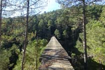 El Pont de l´Afrau vist des de la riba dreta orogràfica de la Rasa de Cirera.