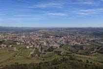 Des del castell les vistes de la vila de Solsona són magnífiques.