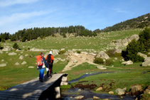 Creuem la sortida d´aigües de l´estany Sec.