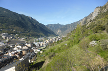 Panoràmica cap al S des del camí.