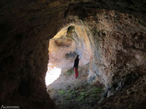 Interior de la cova