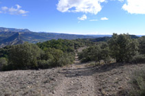 Baixant cap al coll de Sant Honorat.