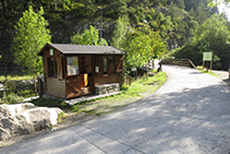 Caseta d´informació del Parc Nacional a la Palanca de la Molina.