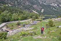 Deixem l´estany de la Llebreta enrere.