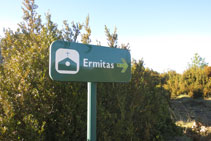 Senyalització de la ruta: "Ermitas".