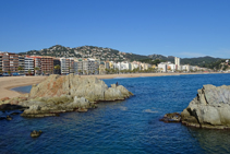 Vistes de la platja de Lloret.