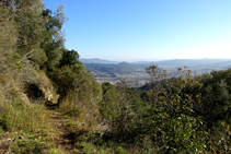 Camí al vessant solei de l´Esquei d´en Pujol.