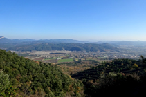 Cellera de Ter des del serrat de la Palomera.