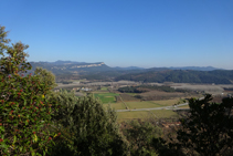 Vistes a la vall des de la pedrera de Colldegria.