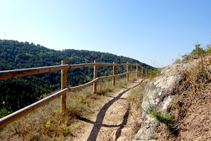 El camí del tramvia de sang arribant a Berga.