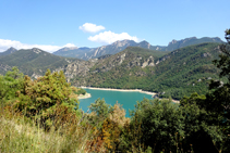 Vista de l´embassament de la Baells.