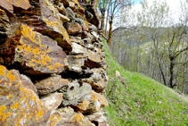 Parets de pedra seca camí a Cerbi.