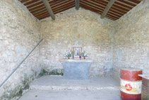 Interior de l´ermita.