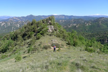 Petit collet per on baixem de Sant Isidre.