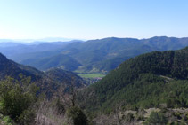 Vistes de Gombrèn des de la balconada.