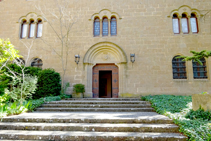 Entrada al monestir benedictí.