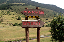 Fora de la ruta base: enllaç amb la pista que va a Alòs d´Isil des del poble abandonat de Montgarri.