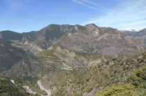 Vistes sobre la serra del Teix i del Vedat amb el solà de Rocafort.