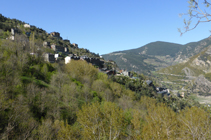 Vista d´Aixirivall des del camí de la Solana.