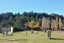 L´àrea de descans de Santa Creu.