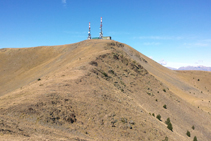 El cim de la Torreta de l´Orri des de la carena.