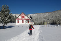 Arribant al refugi de Comes de Rubió.