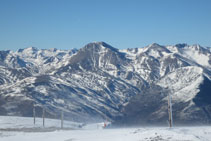 El Montsent de Pallars i les muntanyes de la Vall Fosca.