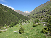 Vall de Riqüerna i camí de Rus des de Capdella