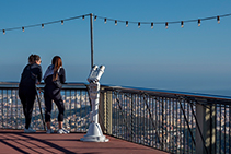 Un dels miradors del Tibidabo.